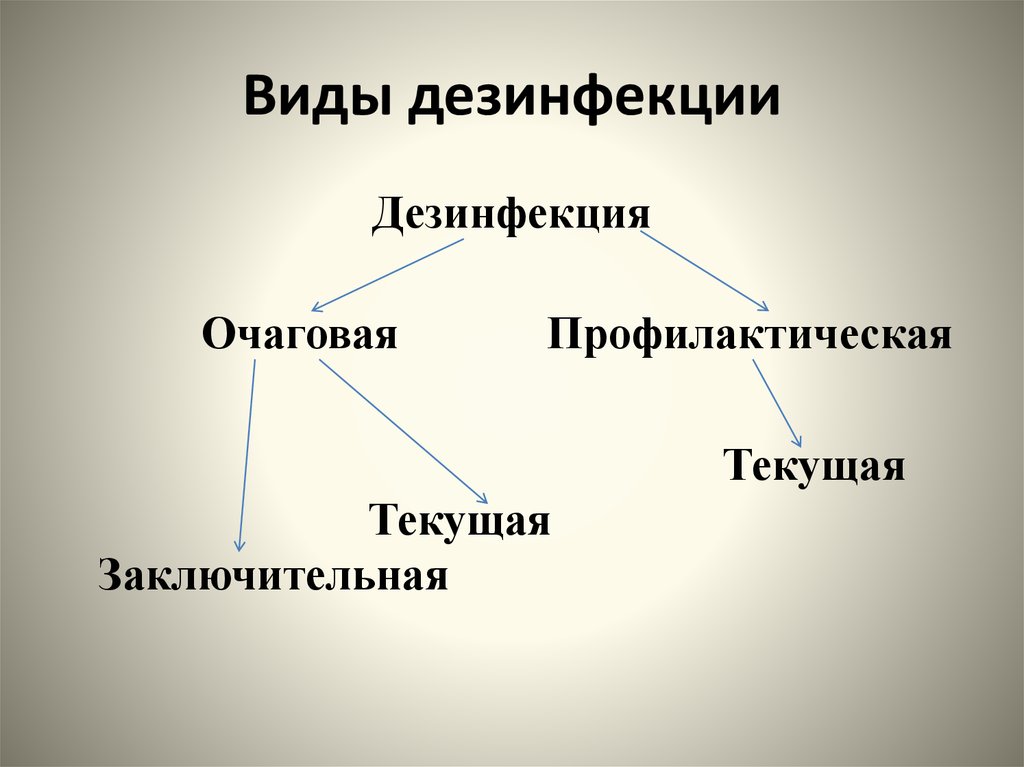 Схема, виды дезинфекции